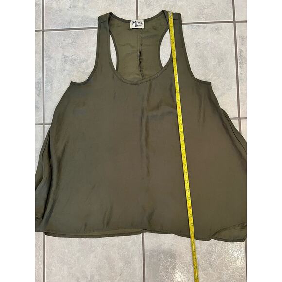 Show Me Your MuMu Green Razorback Flowy Tank Top Size Small - Picture 6 of 6